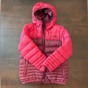 Boys North Face reversible 550 fill down jacket